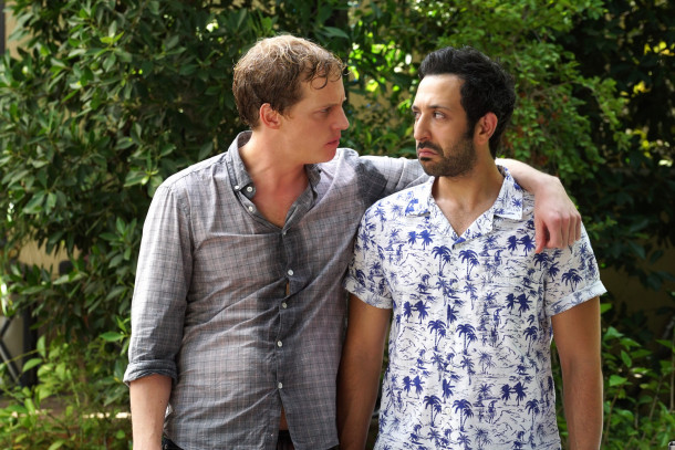 YOU'RE THE WORST -- "The Heart is a Dumb Dumb" -- Episode 213 (Airs Wednesday, December 9, 10:30 pm e/p) Pictured: Chris Geere as Jimmy, Desmin Borges as Edgar. CR: Byron Cohen/FX