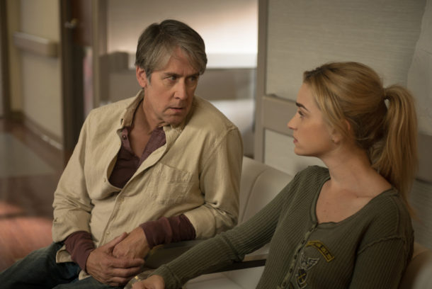 THE EXORCIST:  L-R:  Alan Ruck and Brianne Howey in the "Chapter Eight:  The Griefbearers" episode of THE EXORCIST airing Friday, Nov. 18 (9:01-10:00 PM ET/PT) on FOX.  ©2016 Fox Broadcasting Co.  Cr:  Jean Whiteside/FOX